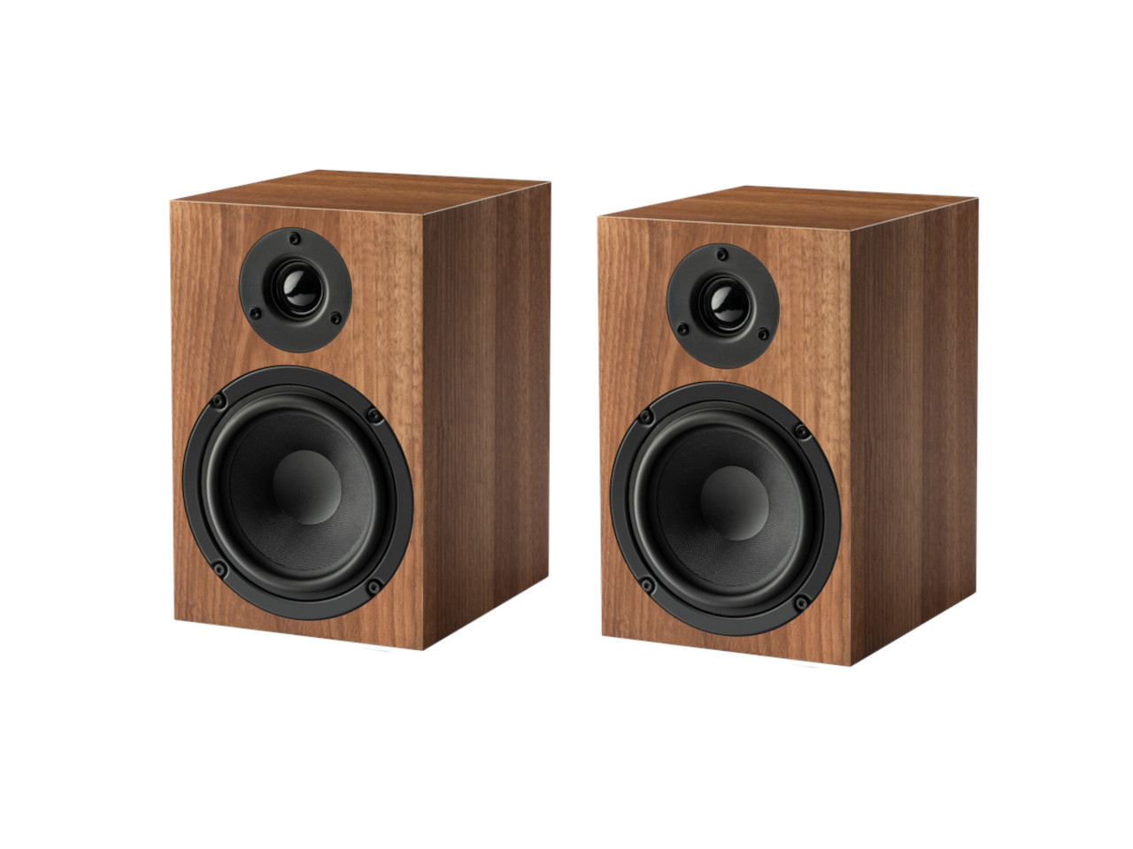 Lautsprecher, Regallautsprecher, Holzoptik, Basslautsprecher, Stereo-Set