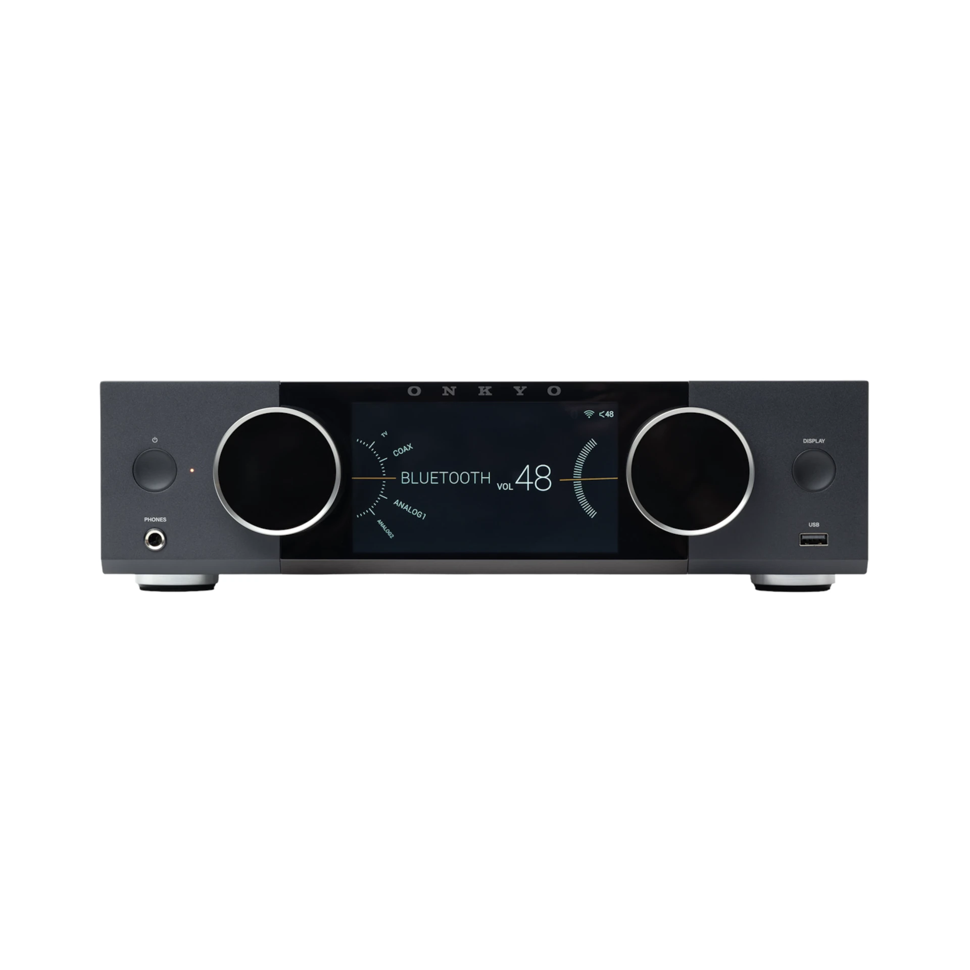receiver, stereo, bluetooth, digital, display