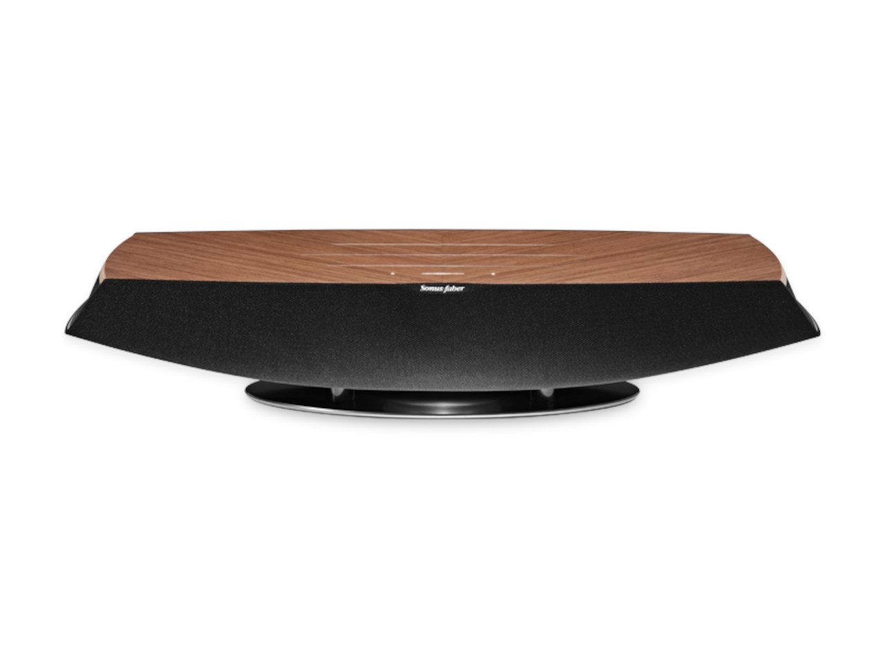 soundbar, holzoberfläche, schwarz, gewebe, lautsprecher