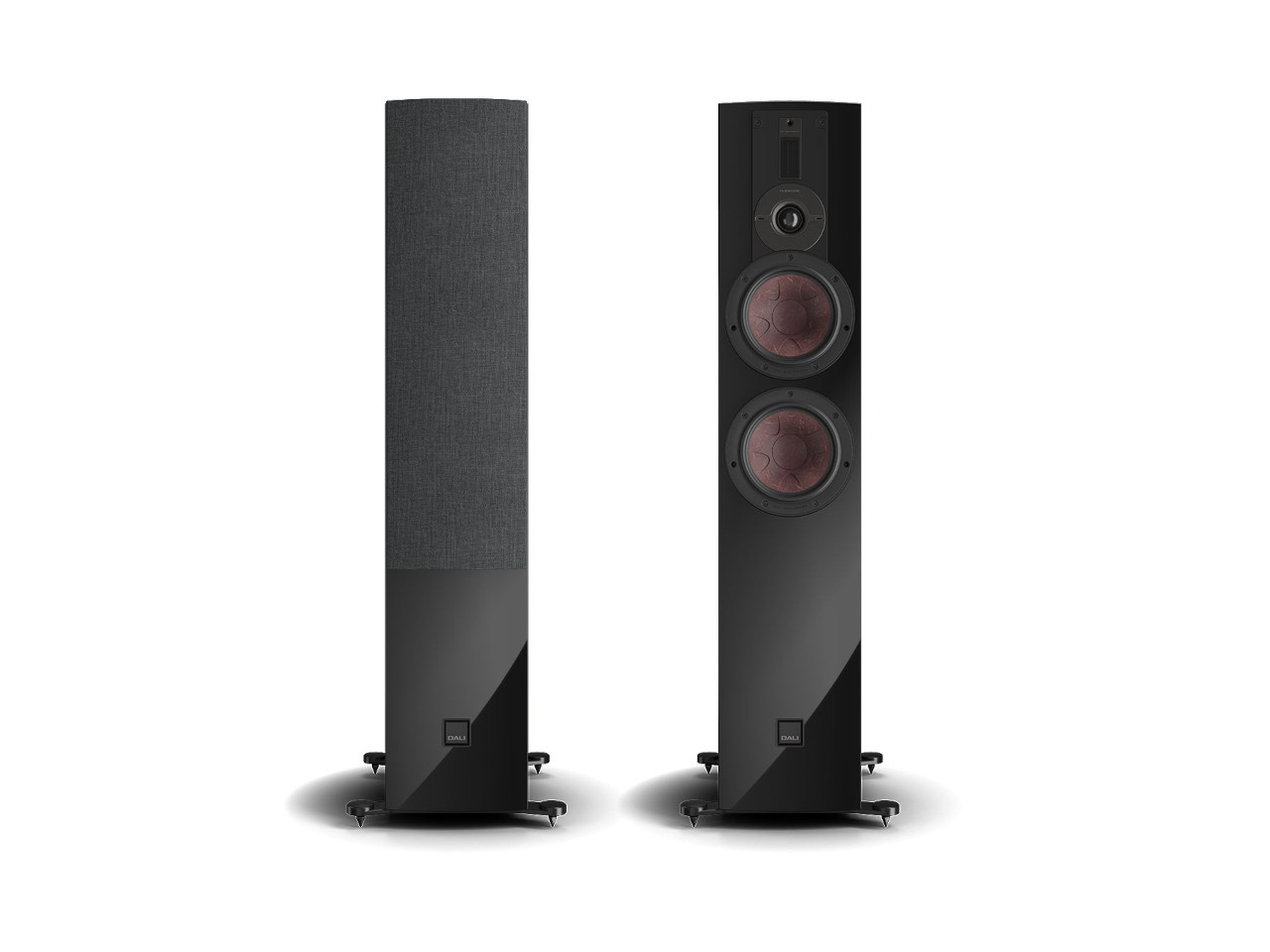 lautsprecher, standlautsprecher, 2-wege, schwarz, holzoptik