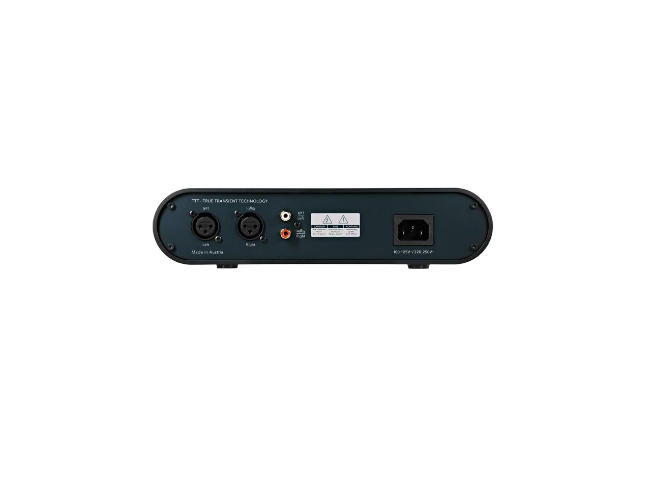 XLR inputs, Power input, Audio interface, Two channels, Made in Austria