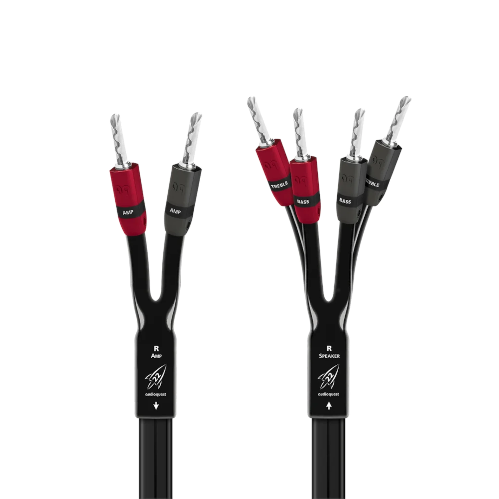 Kabel, Lautsprecherkabel, 3-wege Kabel, Bedienelemente, Stecker, Treble Bass Amp