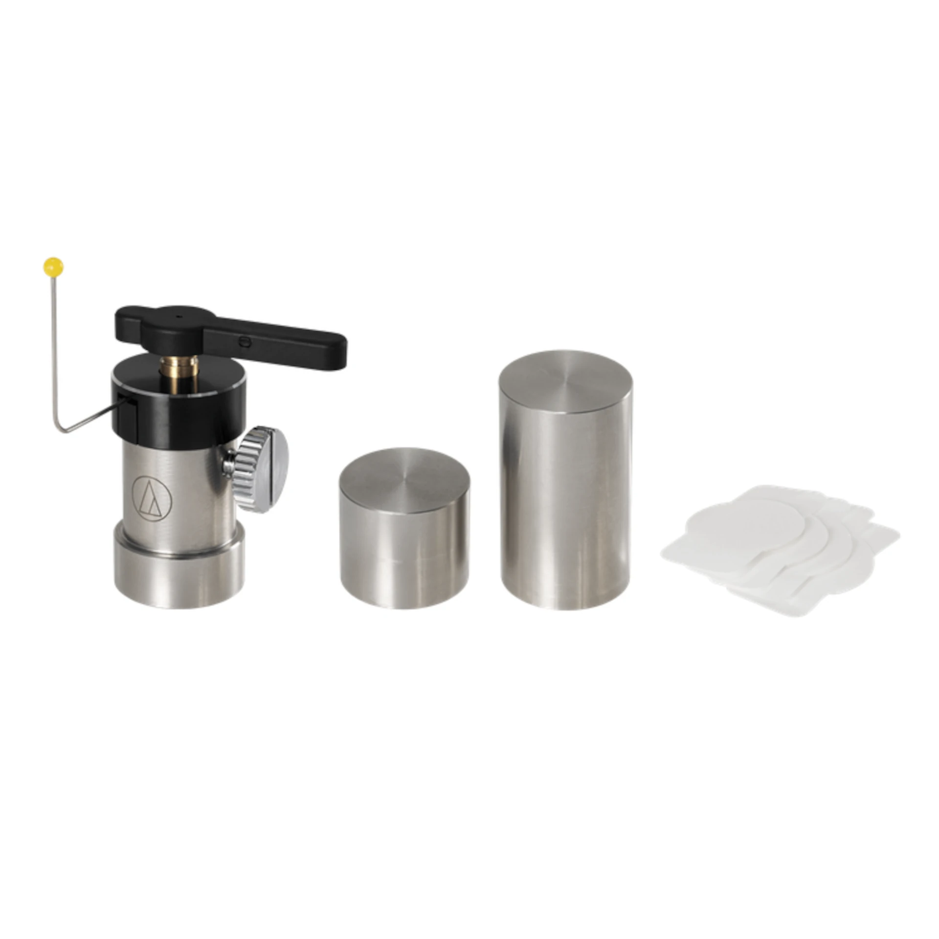 Kaffeeverteiler, Edelstahl, Dosierbecher, Handhebel, Espressozubehör