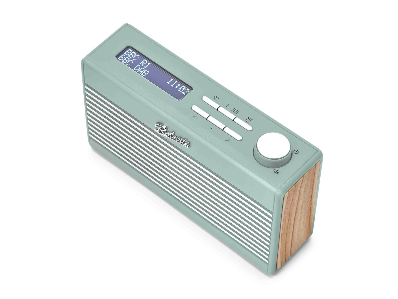 Bluetooth, Lautsprecher, Tragbar, Holzoptik, Digitalanzeige