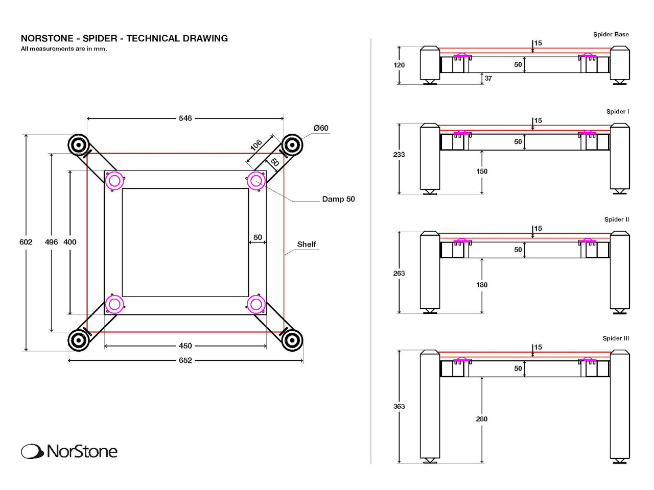 Wandregal, Technische Zeichnung, Spinne, Dampfsystem, Regalboden