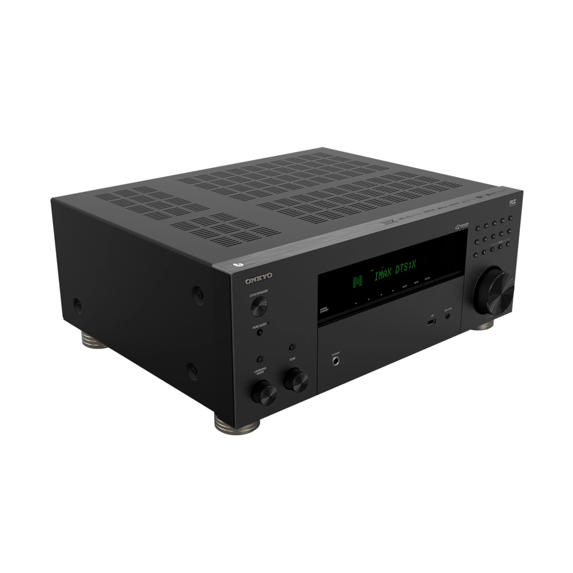 AV-Empfänger, HiFi, Schwarz, Verstärker, RCA/Knöpfe