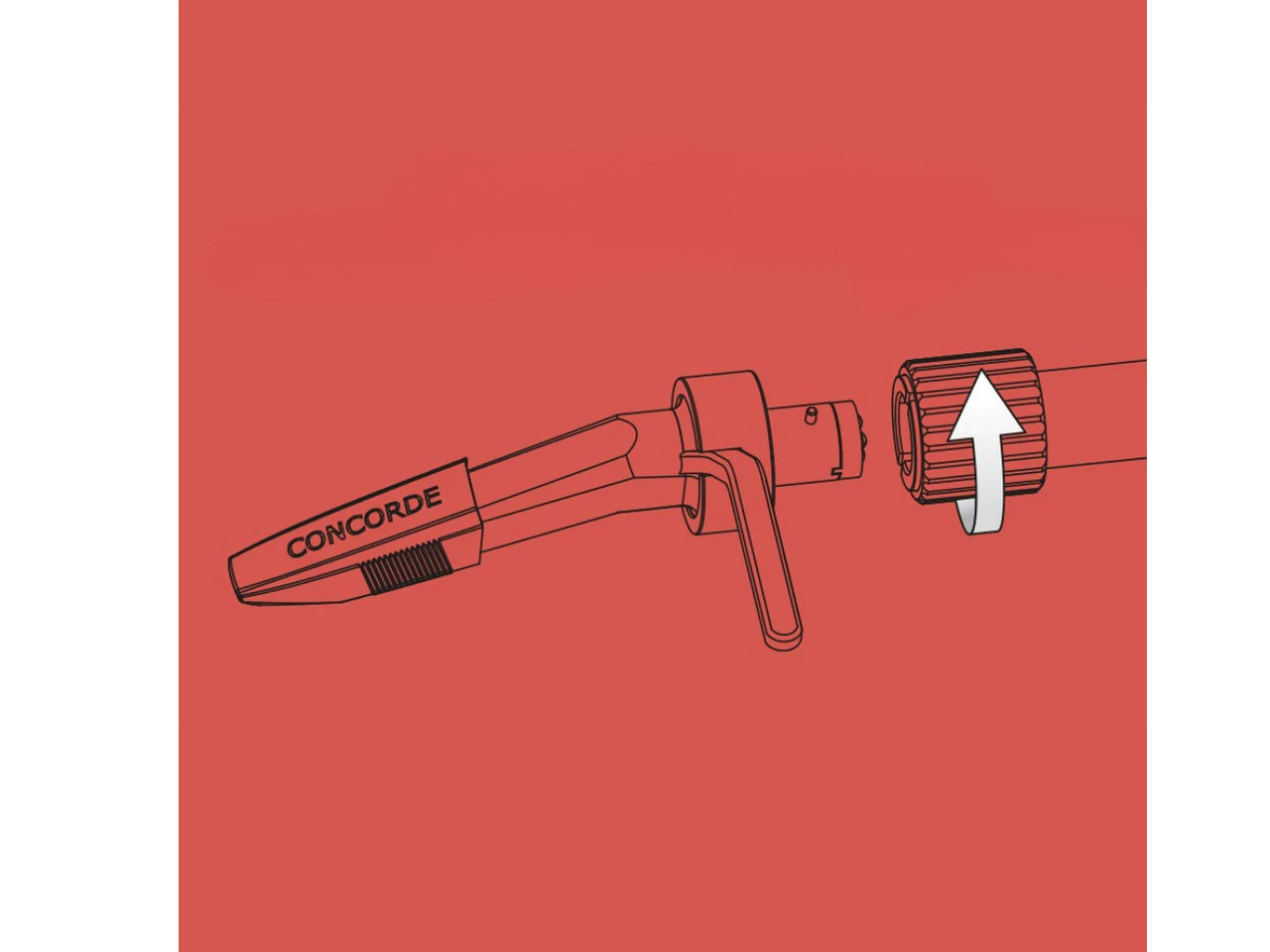 Marker, Concorde, Klebeband, Kappe, Adapter