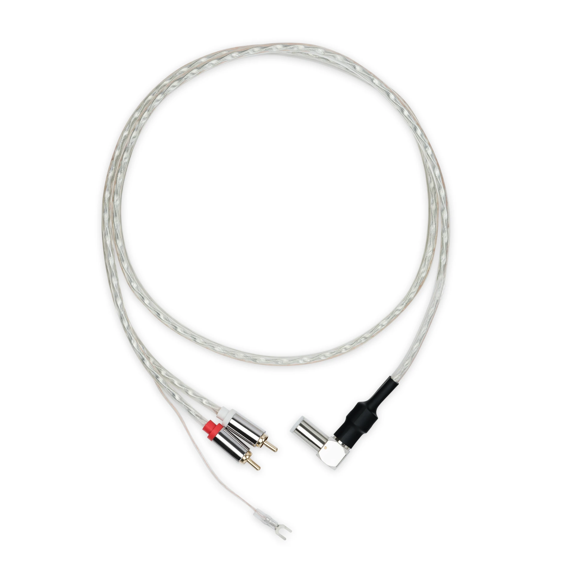 Hifi-Kabel, Audiokabel, Klinkenkabel, Silbernes Kabel, 3,5mm Stecker