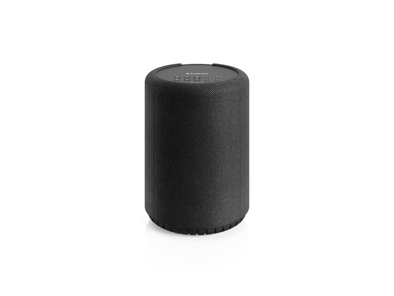 Bluetooth Lautsprecher, zylindrisch, Gewebemesh, schwarz, kompakt