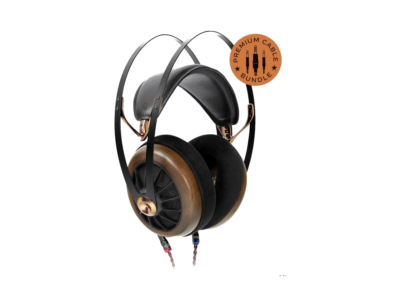 Kopfhörer, Over-Ear, Kabelgebunden, Metall-Garnitur, Braun-Schwarz