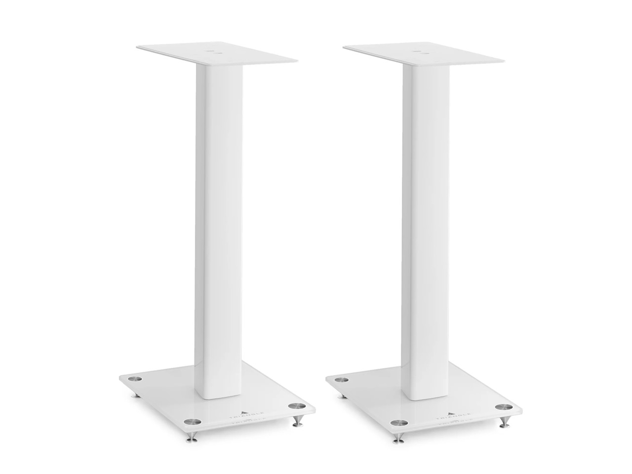 Sprecherständer, Bildschirmständer, weiße Säule, robuste Basis, duale Ständer