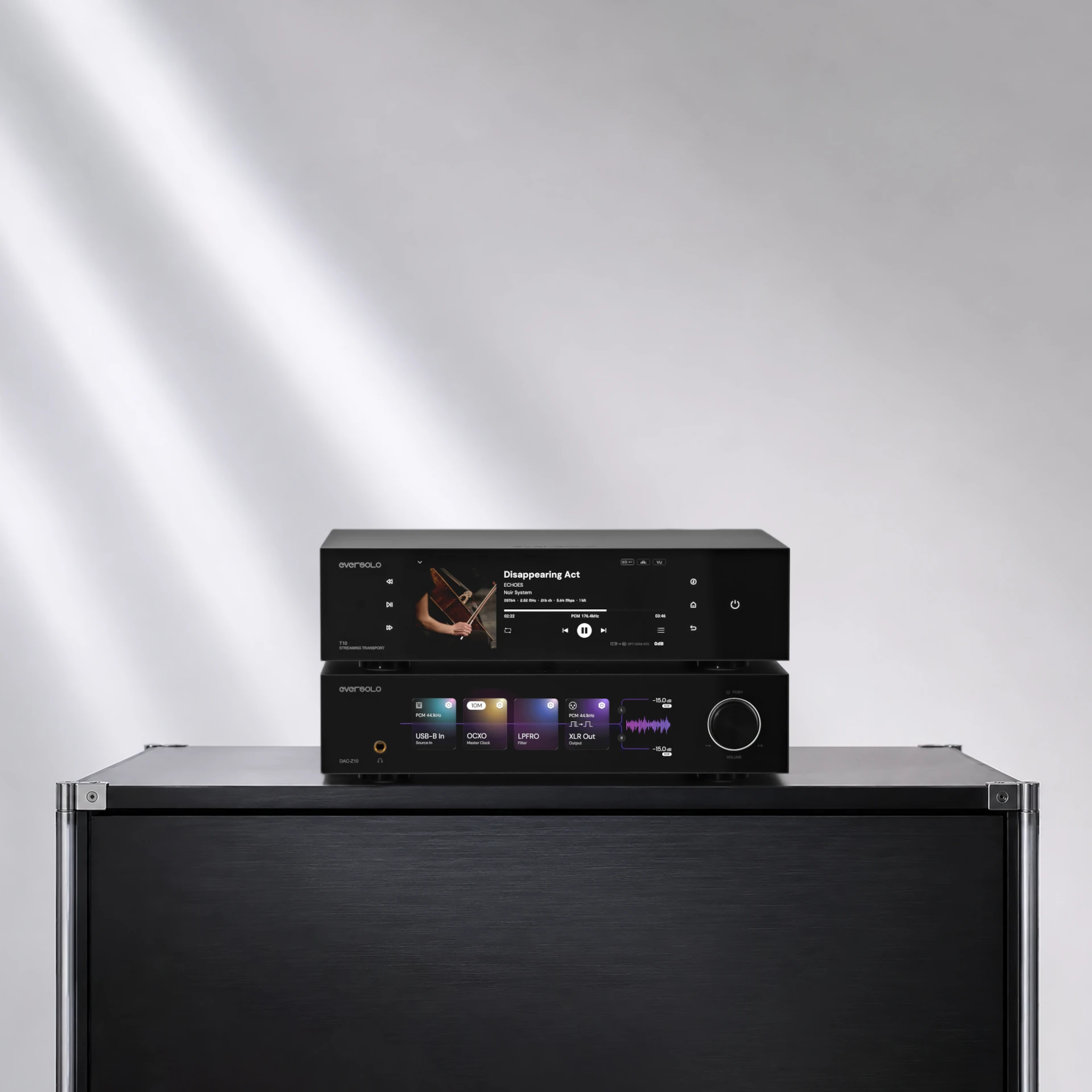 Hi-Fi, Stereo, Verstärker, Netzwerkspieler, schwarz