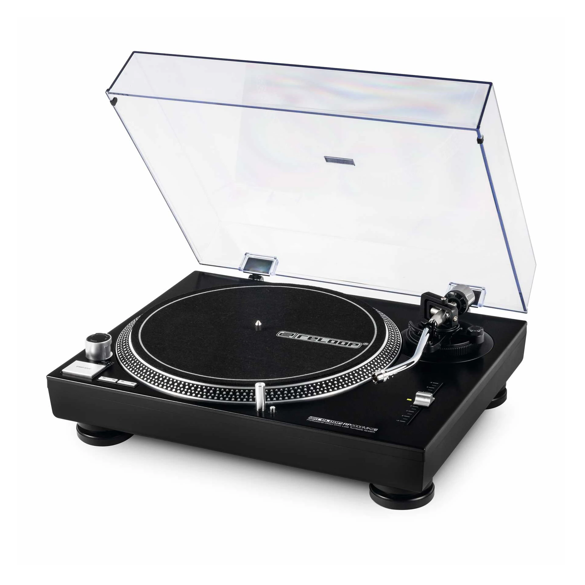 Schallplattenspieler, Plattenspieler, Turntable, Platinenspieltisch, LED-Tonarm