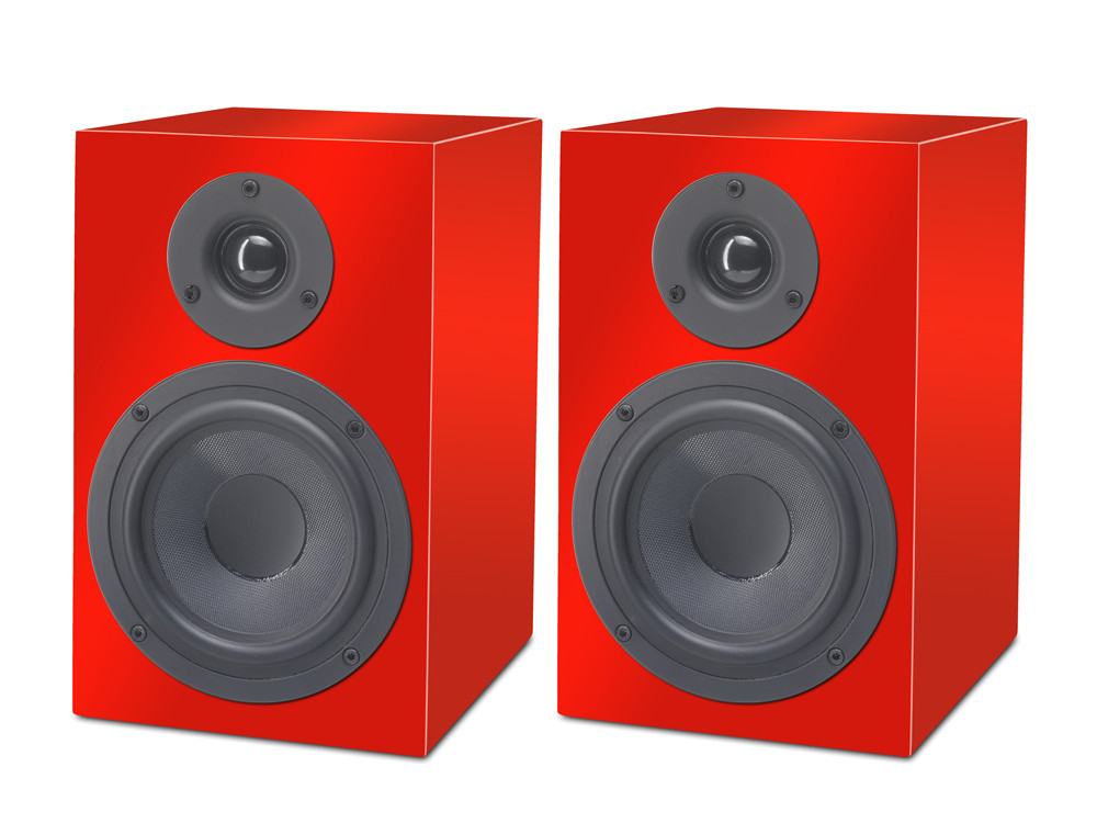 Project_speakerbox_5_red 2-Weg Regalbox