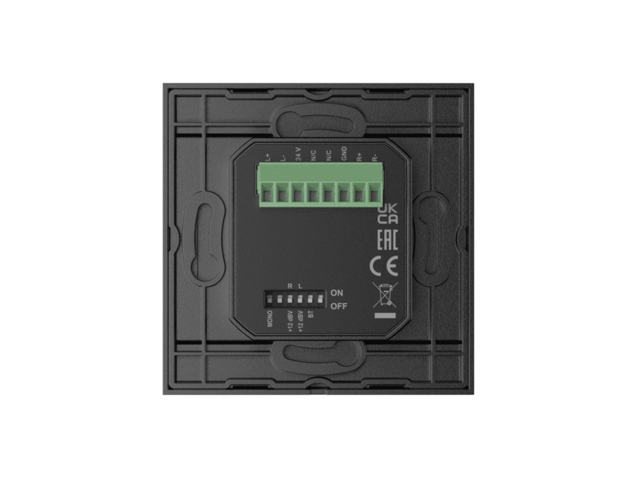 Wandmontage, Elektronikmodul, Bausatz-Komponente, grüner Terminalblock, Verbinderplatte