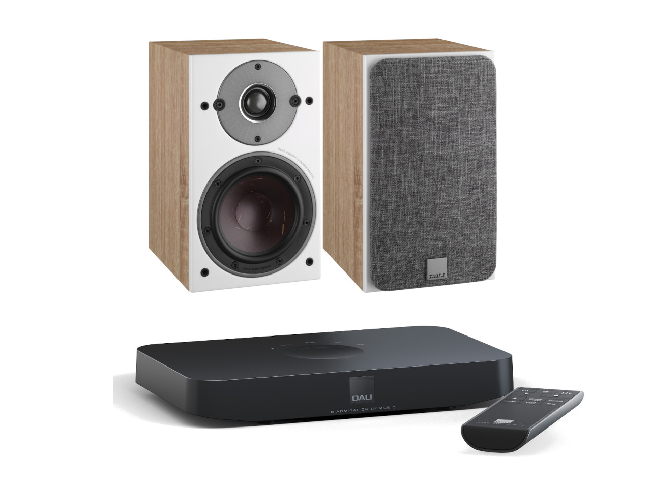 DALI Oberon 1C Stereo Bundle Light Oak Elektronik, Sprecher