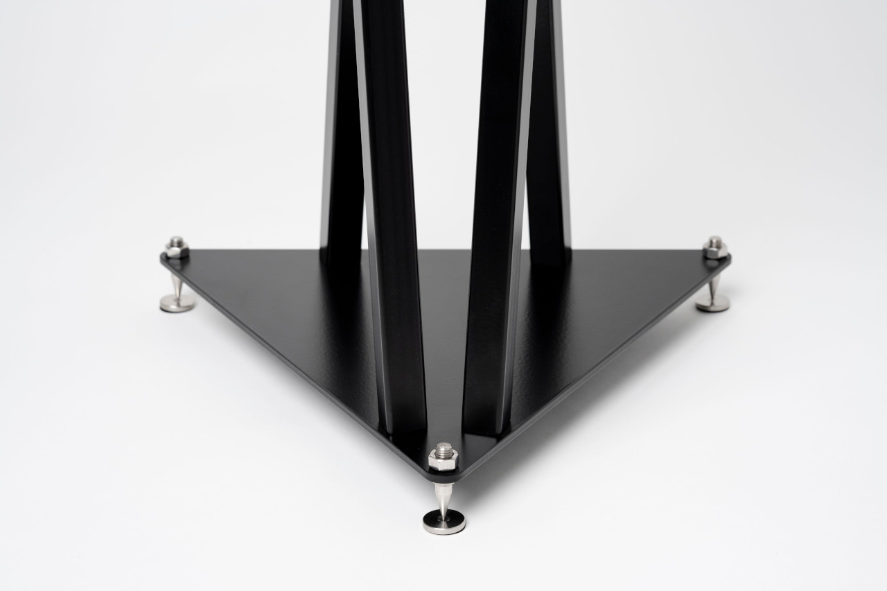 Stativbasis, Metall, Schwarz, Nivelliert, Bolzenfüße