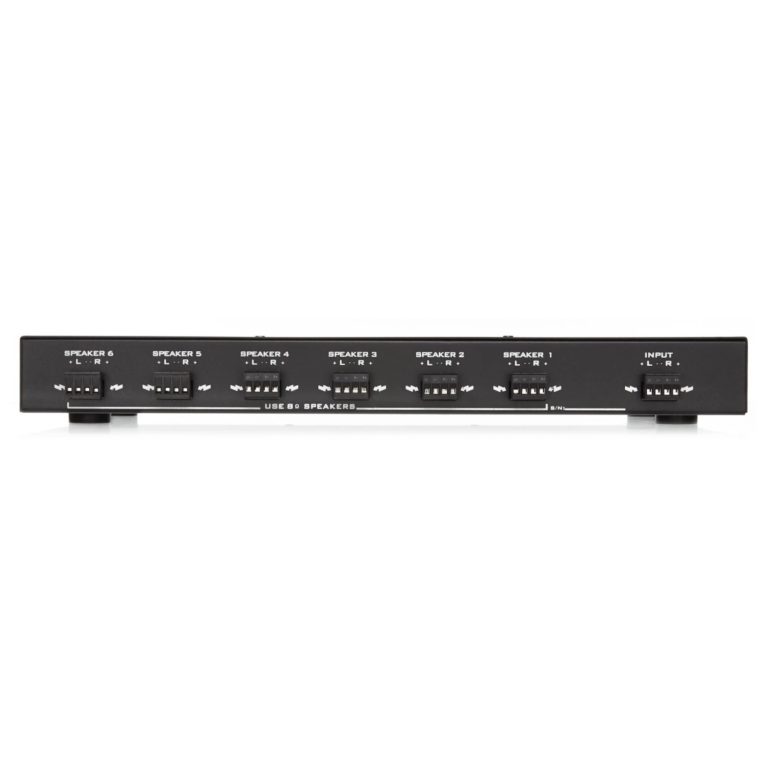 multi-connector, lautsprecher-streifen, 8-kanal, rack-mount, ein-ausgang