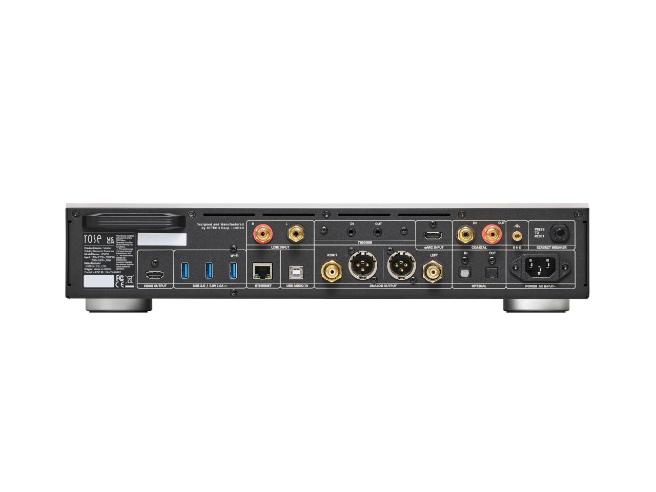 hifi, Verstärker, Rückseite, RCA-Anschlüsse, XLR-Anschlüsse