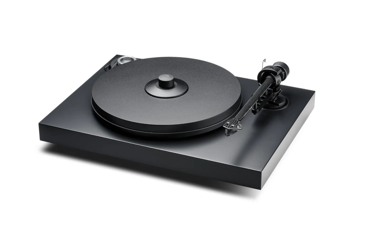Plattenspieler, Turntable, Tonarm, Platte, Grau