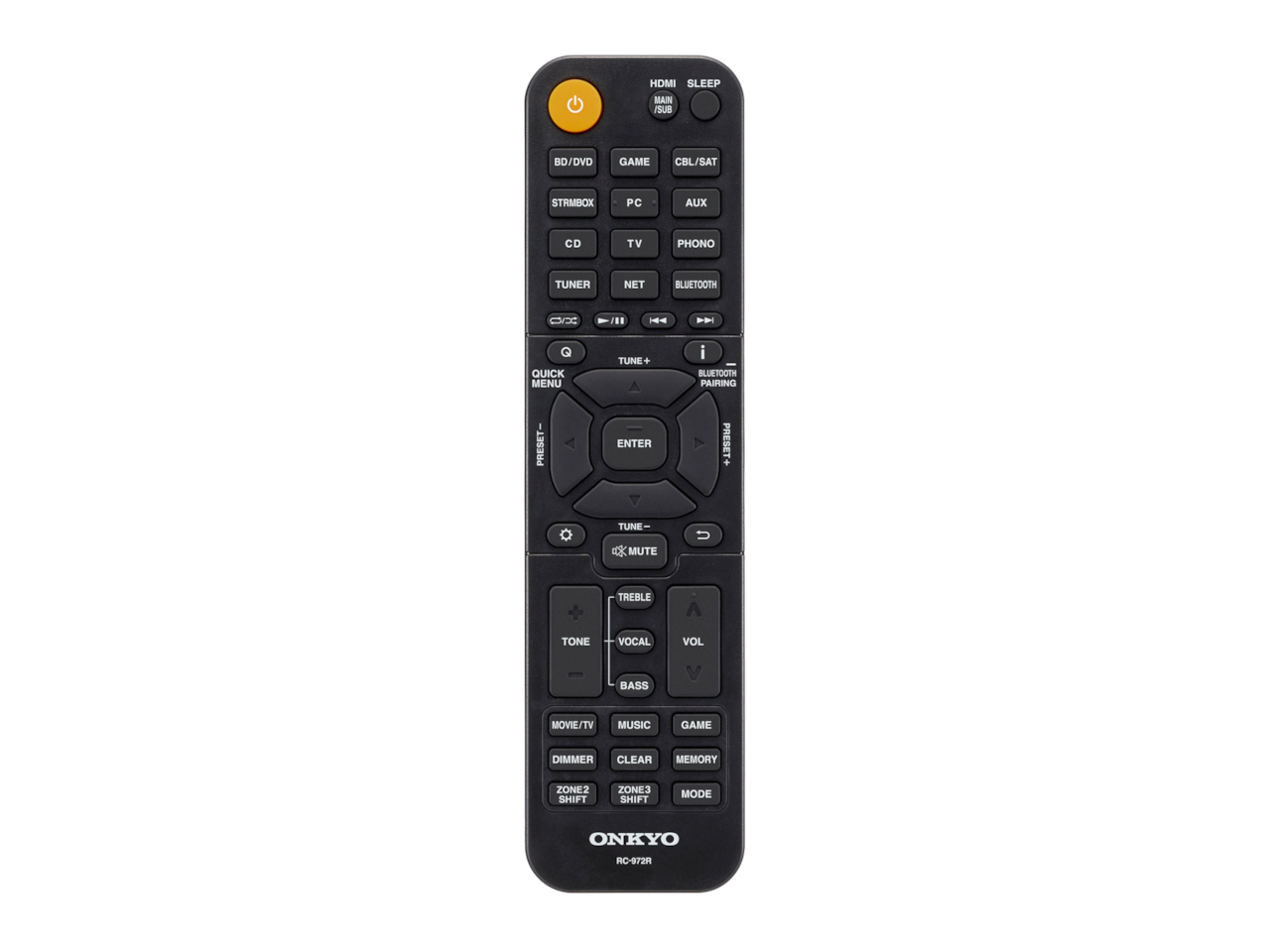 Fernbedienung, IR-Remote, Onkyo, Dunkel, TV-Steuerung