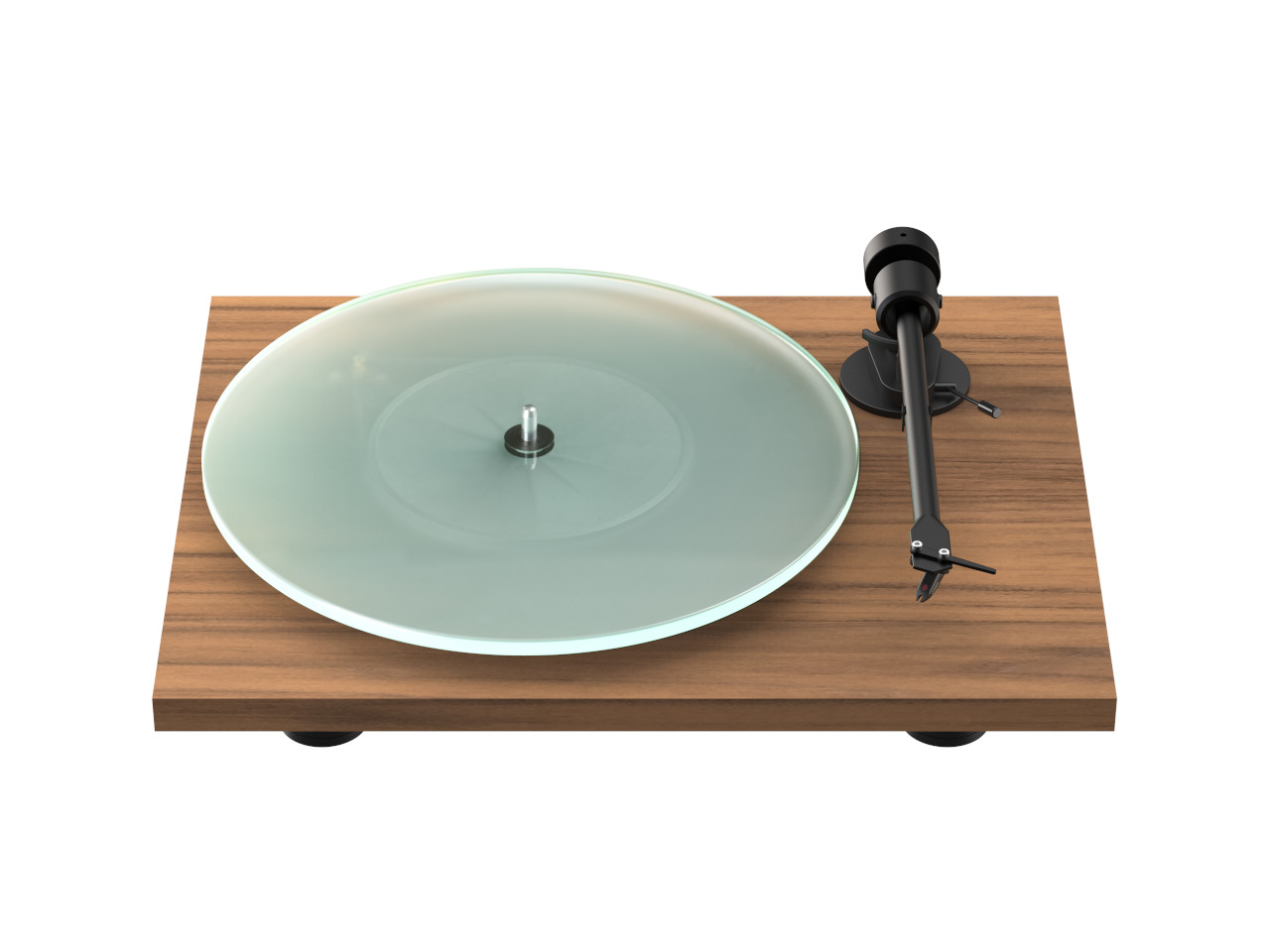 Pro-Ject T1 Evo Phono Walnuss Sinken, Waschbeckenhahn, Besteck, Teller, Tabelle