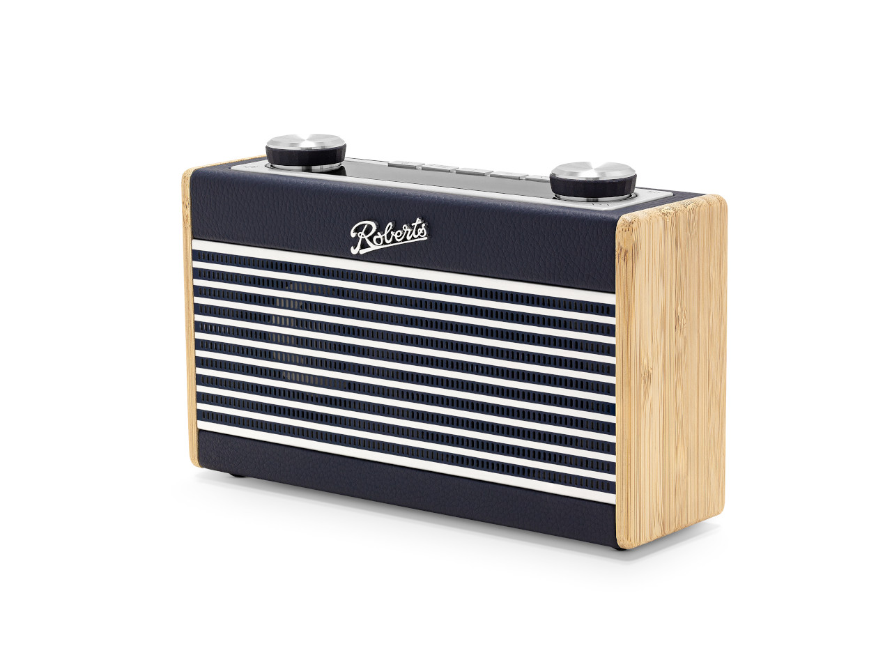 R40 Radio, Bluetooth, Holzgehäuse, Marineblau, Gittergrill