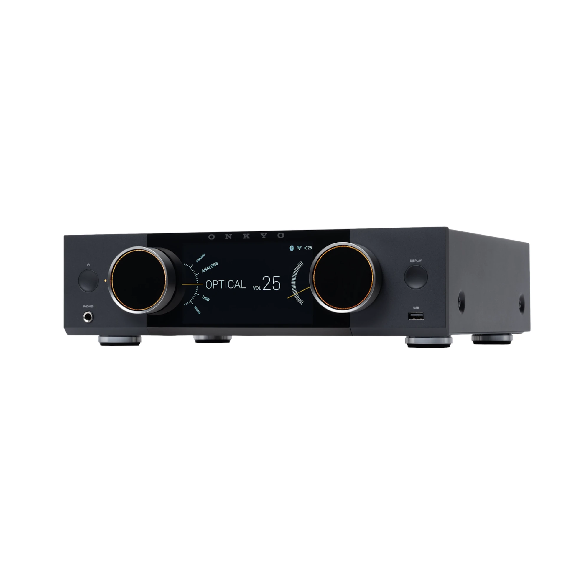 Hifi-Verstärker, Röhrenloser Verstärker, Optischer Ausgang, Kreiseln Oberfläche, USB, Kopfhöreranschluss