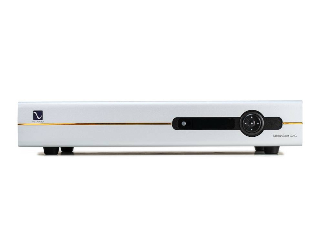 AV-Empfänger, StellarGold DAC, Silberfront, Bedienrad, Audio-Hardware