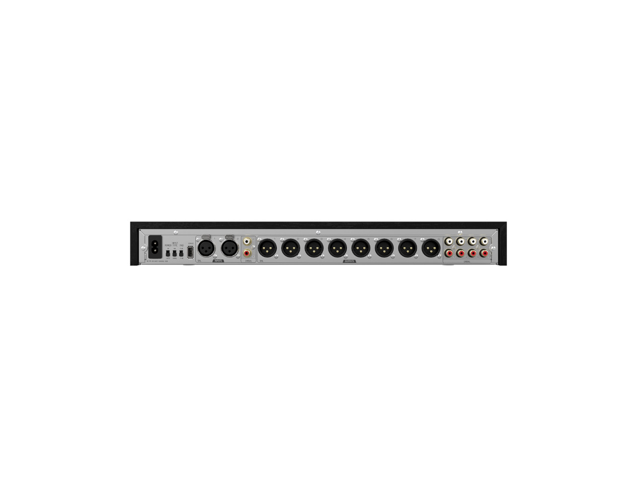 Rack, Audio-Interface, Multiport, DIN-Anschlüsse, Eingänge/Outputs