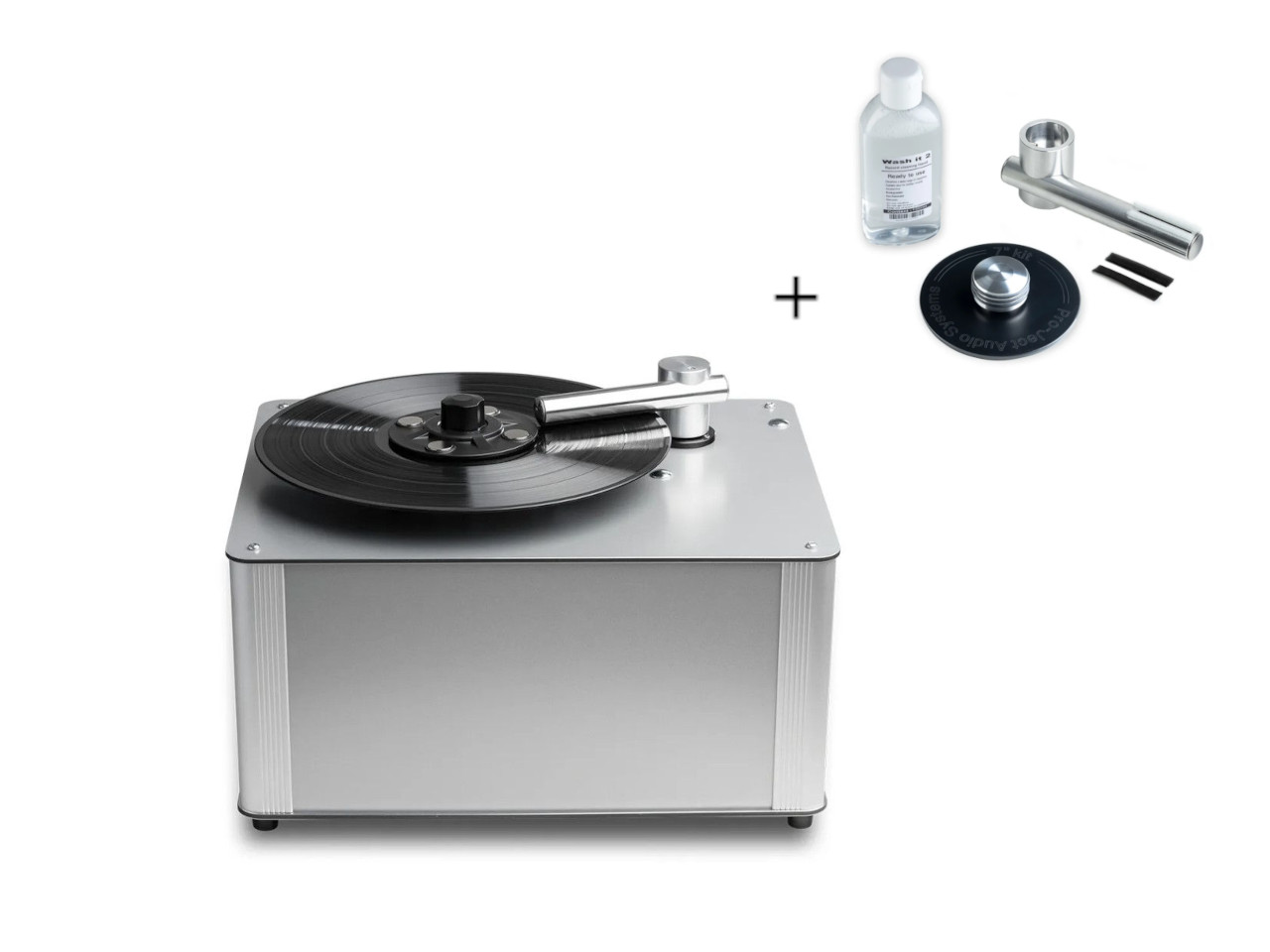 Turntable, Plattenabspielgerät, Schallplattenspieler, Silber, Set