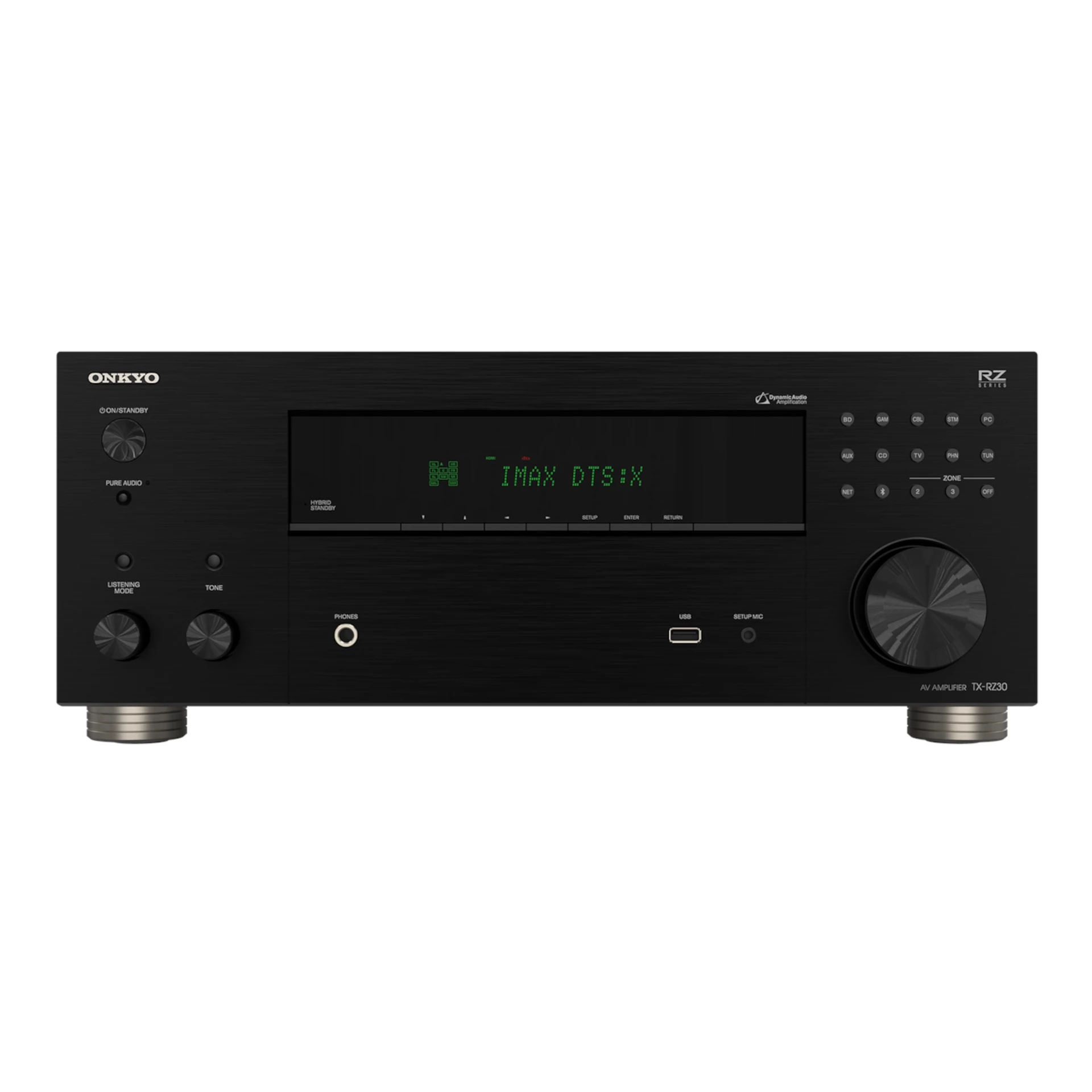 AV-Empfänger, Hi-Fi, Schwarz, Digitalanzeige, RCA/USB