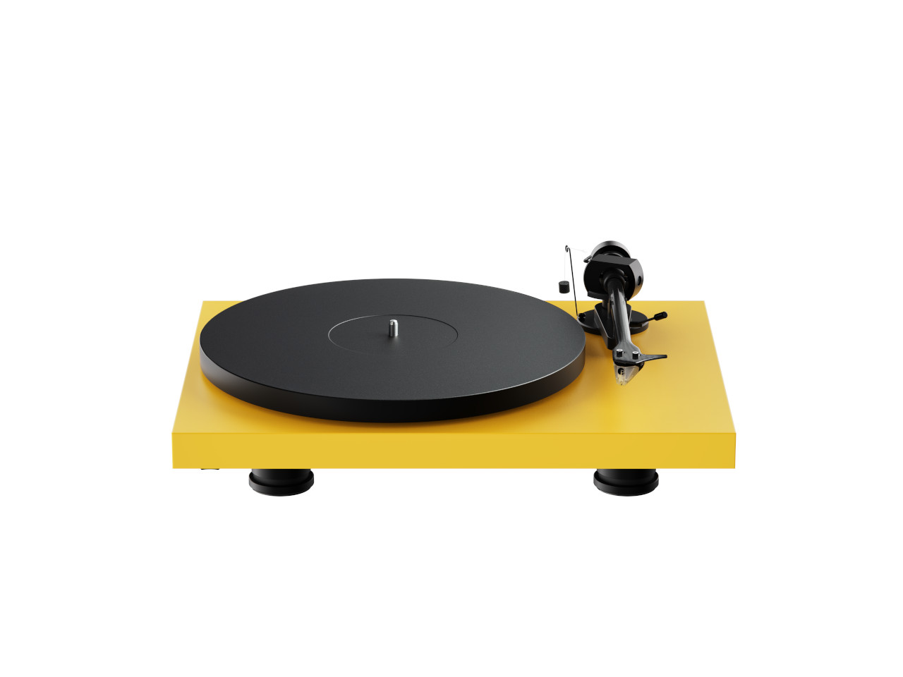 Turntable, Vinyl, Phono, DJ-Equipment, Gelber Sockel