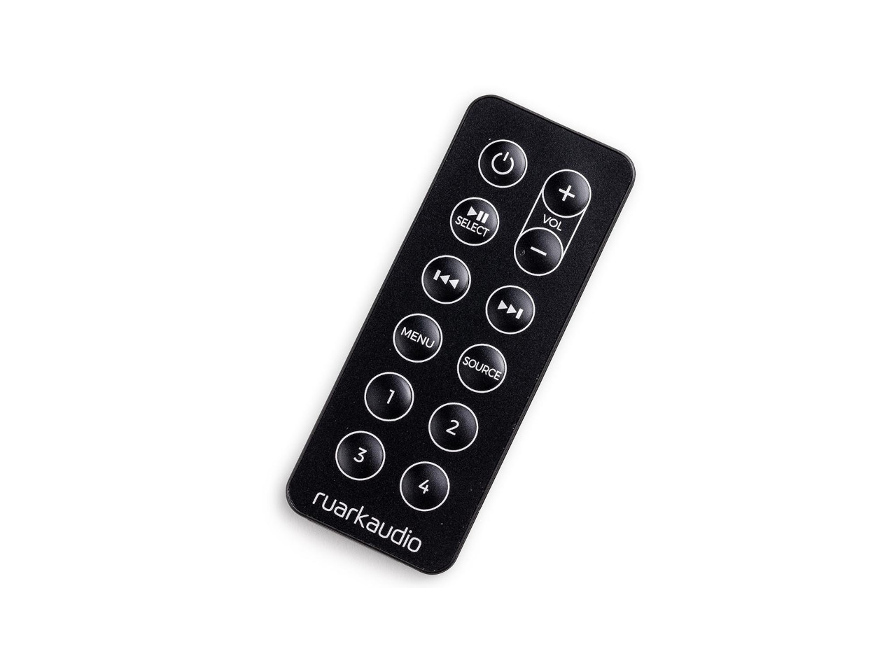 Fernbedienung, Remote, Gehäuse Schwarz, Tastenlayout, Ruark Audio