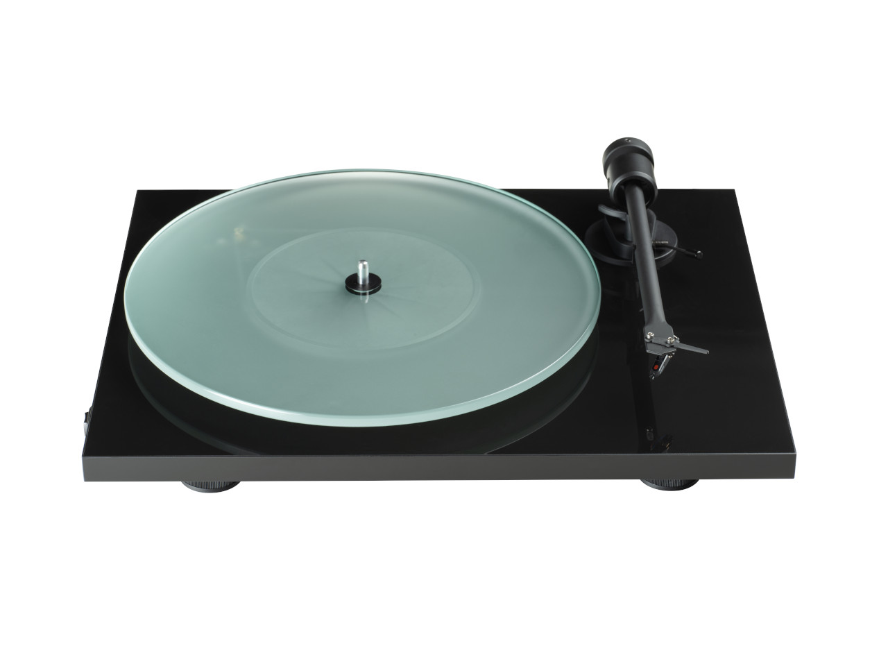 Turntable, Schallplattenspieler, Platte, Tonarm, Glanzschwarz