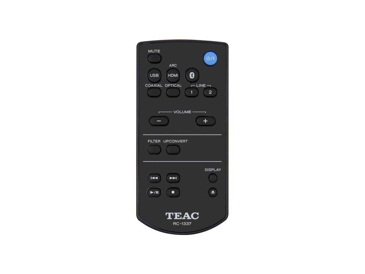 fernbedienung, TV-fernbedienung, schwarz, TEAC RC-1337, Tasten