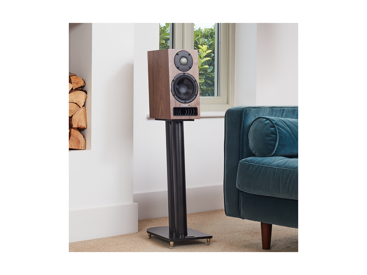 Lautsprecher, Standlautsprecher, Holzoptik, Regalständer, Wohnzimmer