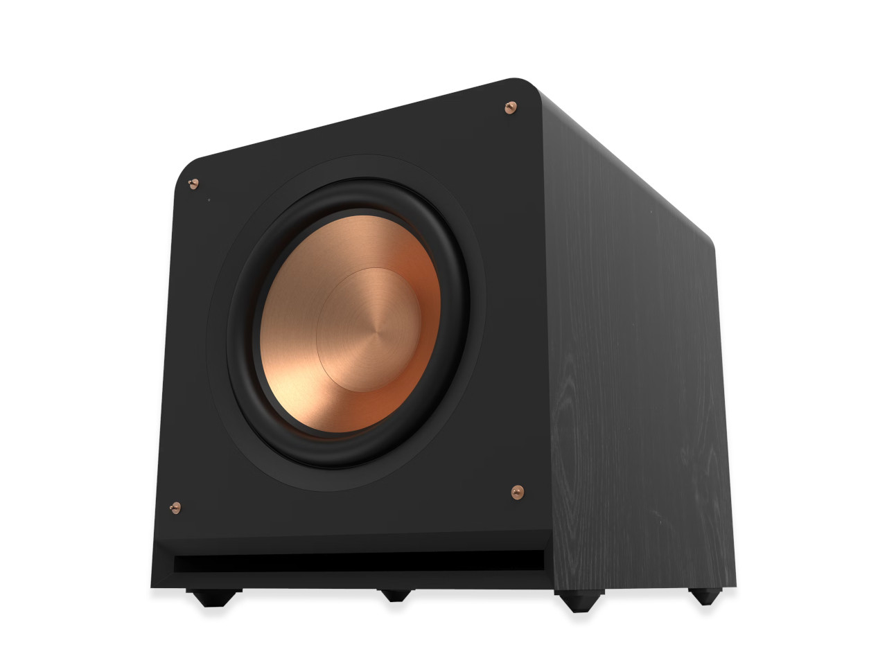 Subwoofer, Kraftvoll, Kupfer, Holzoptik, Bass-Lautsprecher