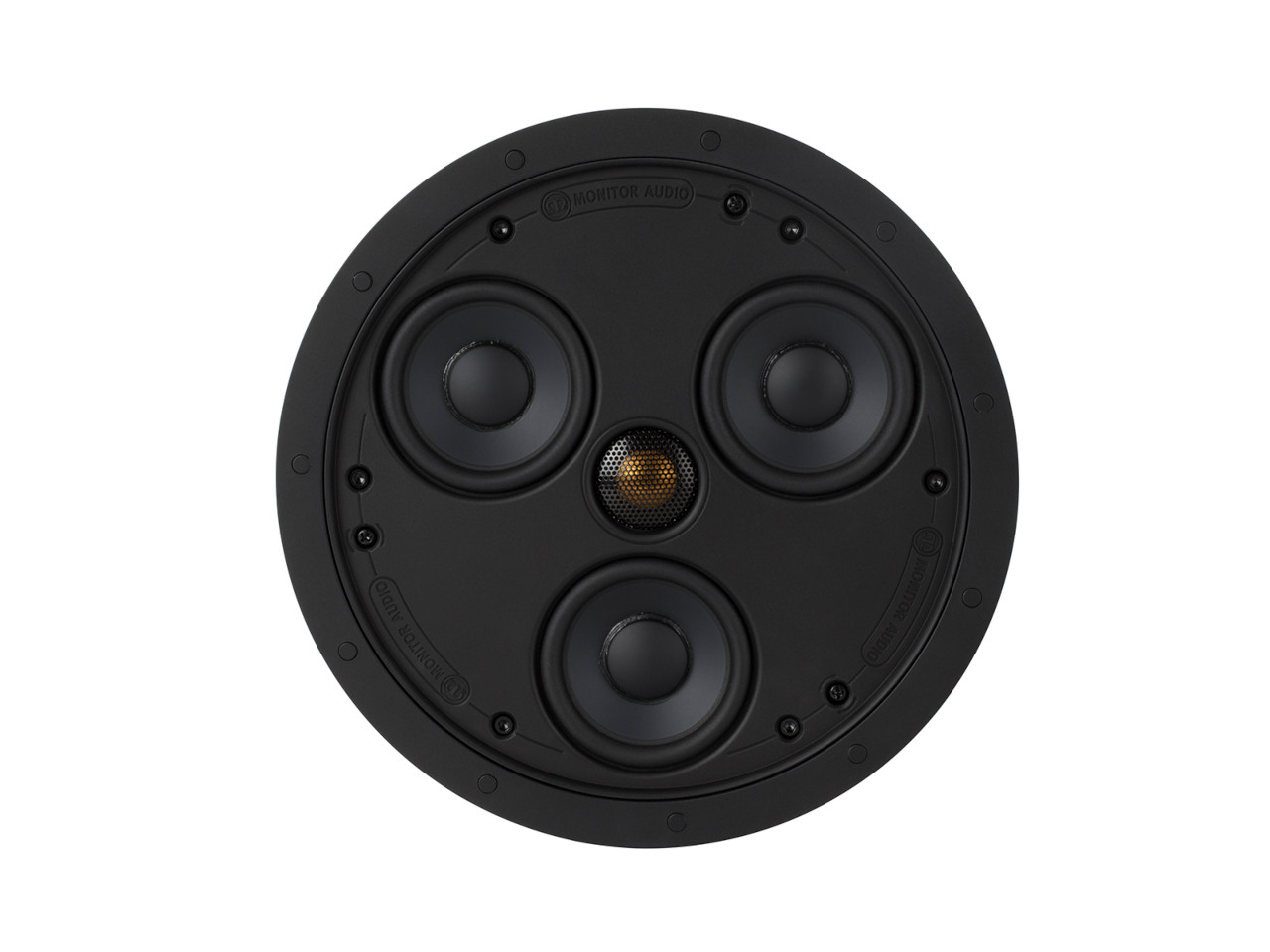 rundumlautsprecher, inwall speaker, 4x driver, center speaker, black