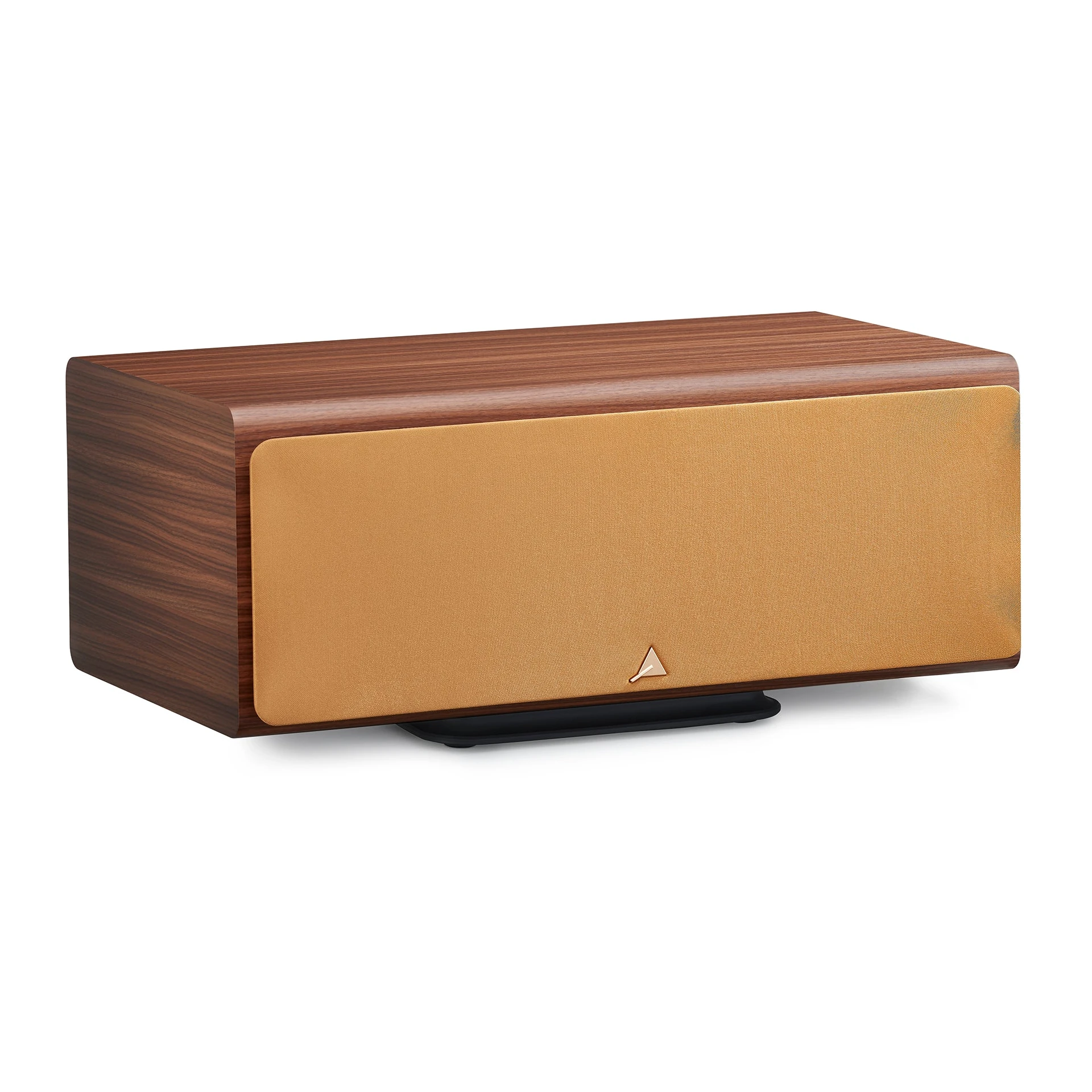 Holz-Lautsprecher, Kasten-Design, Gold/Beige Stofffront, Sonos? kein, Wooden speaker