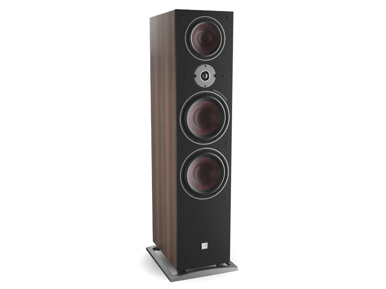 Standlautsprecher, Holzoptik, Drei-Lautsprecher, Frontgitter schwarz, passiver Subwoofer?