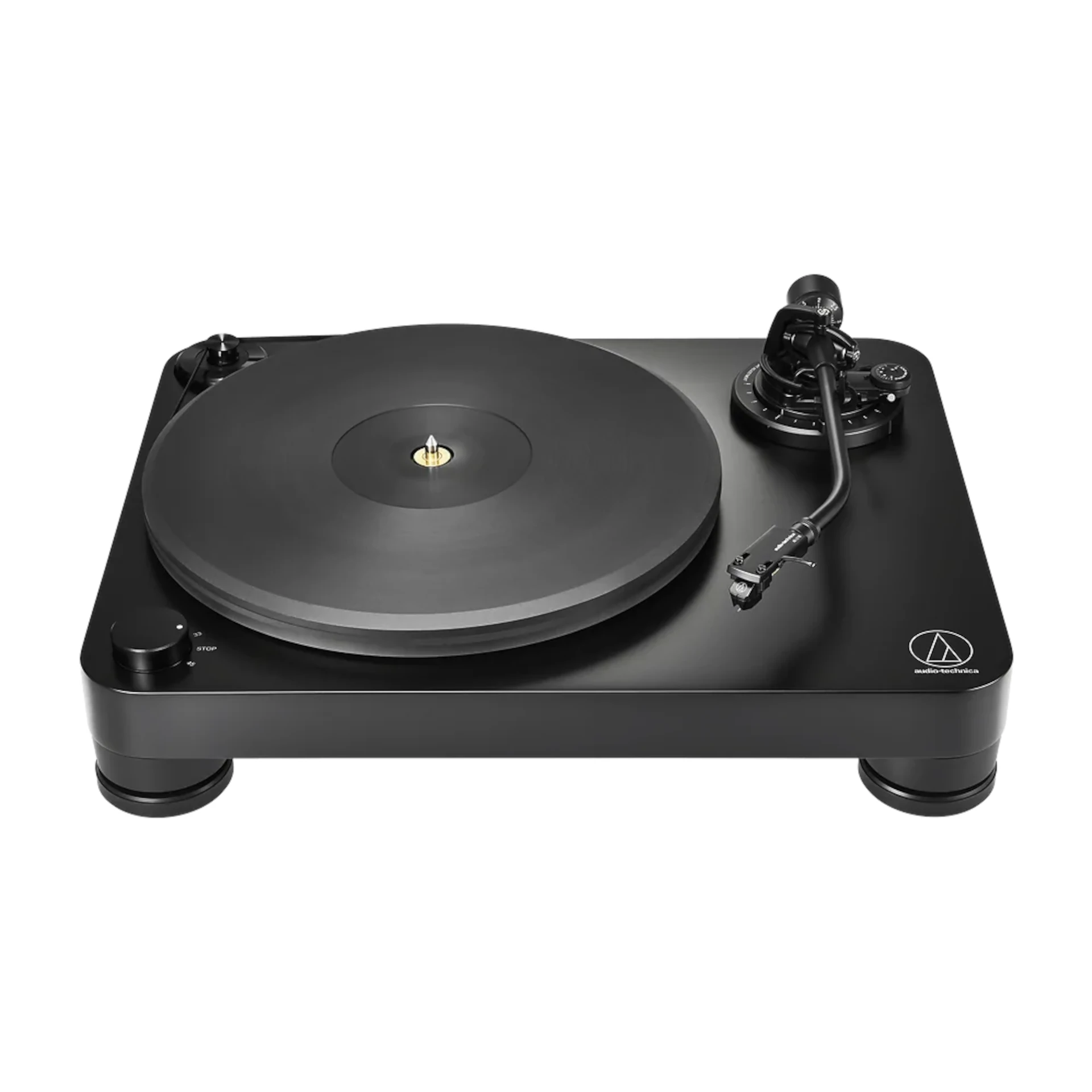 Plattenspieler, Schwarz, Drehtonarm, Vinylspieler, Audio-Technica