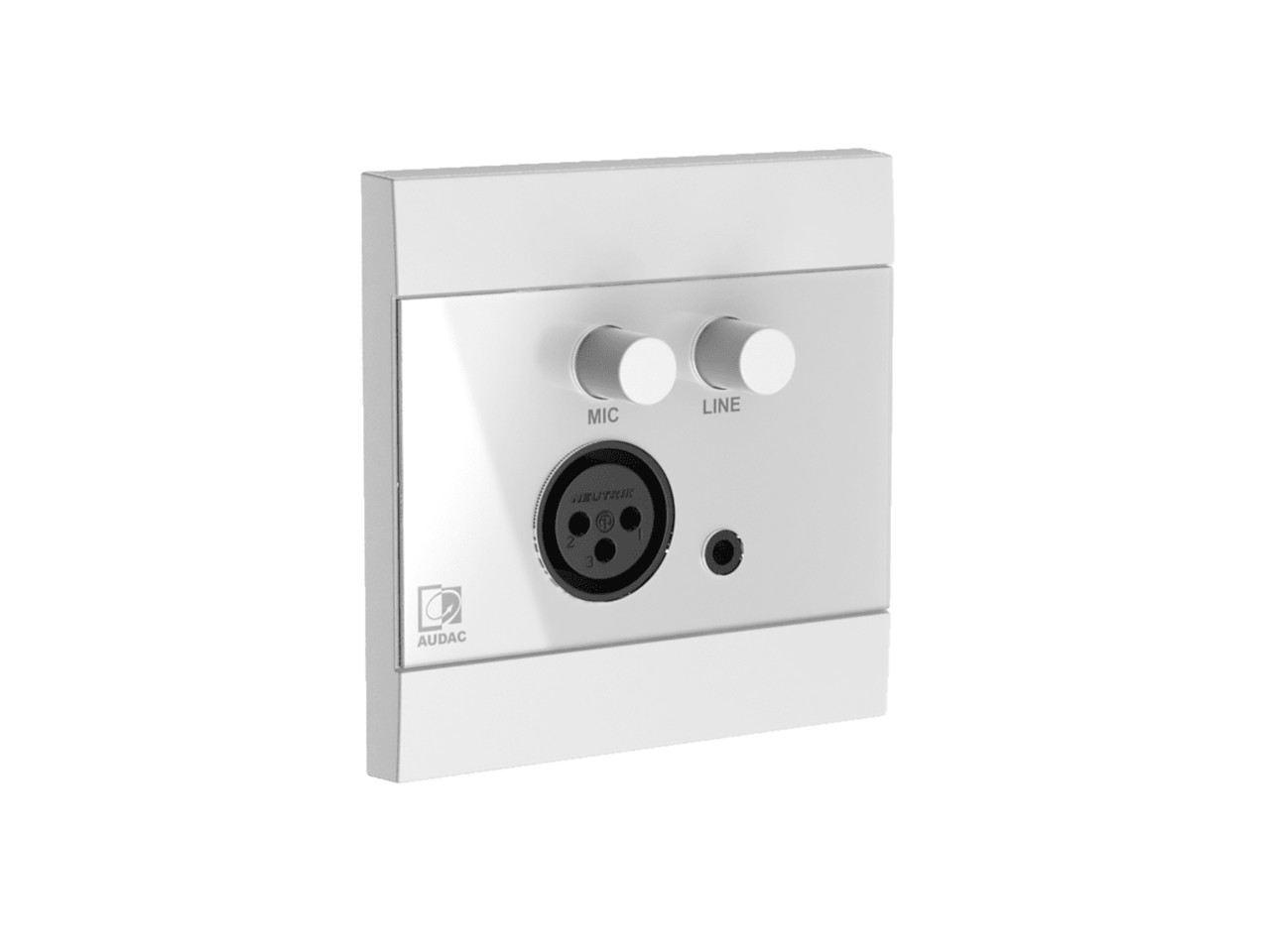 audio, Wandplatte, Mikrofon-Eingang, Line-Eingang, XLR-Anschluss