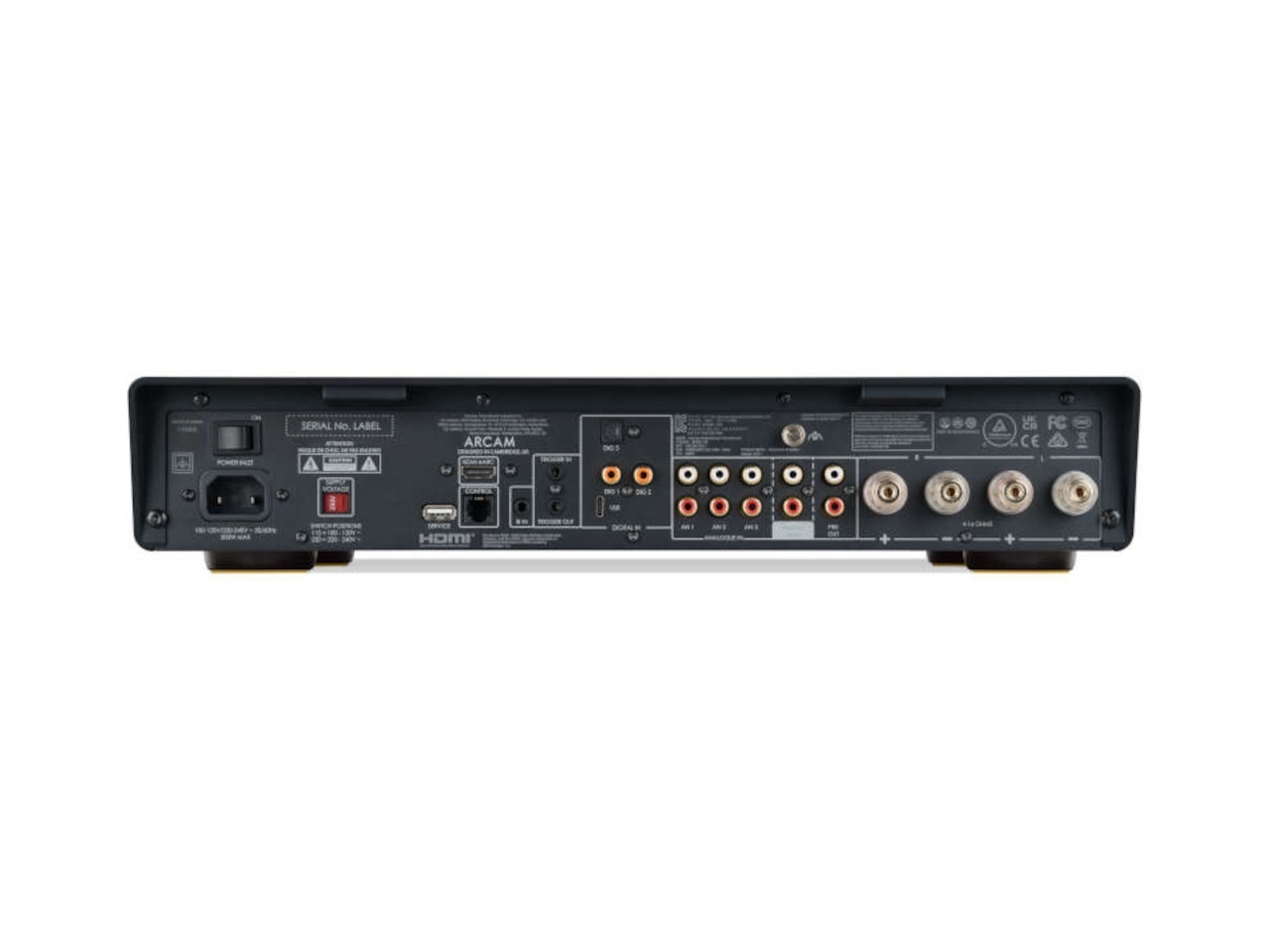 AV-Empfänger, Verstärker, Rückseite, HDMI, RCA-Anschlüsse