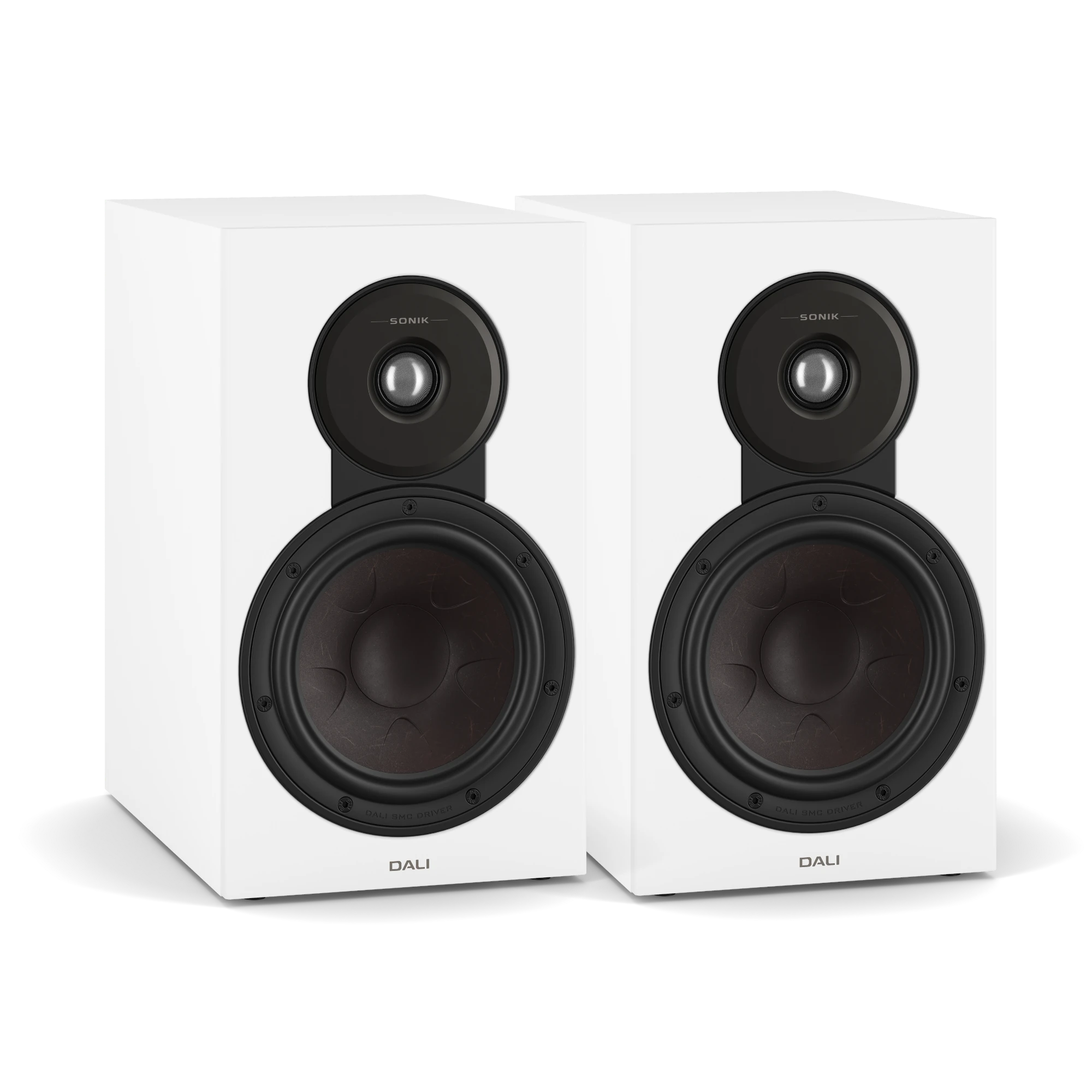 Boxed speakers, Studio monitor, 2.0 bookshelf, Wooden cone, DALI brand label