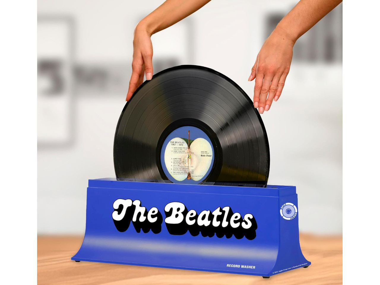 Vinyl, Schallplatte, The Beatles, Schallplattenwaschbox, Blau