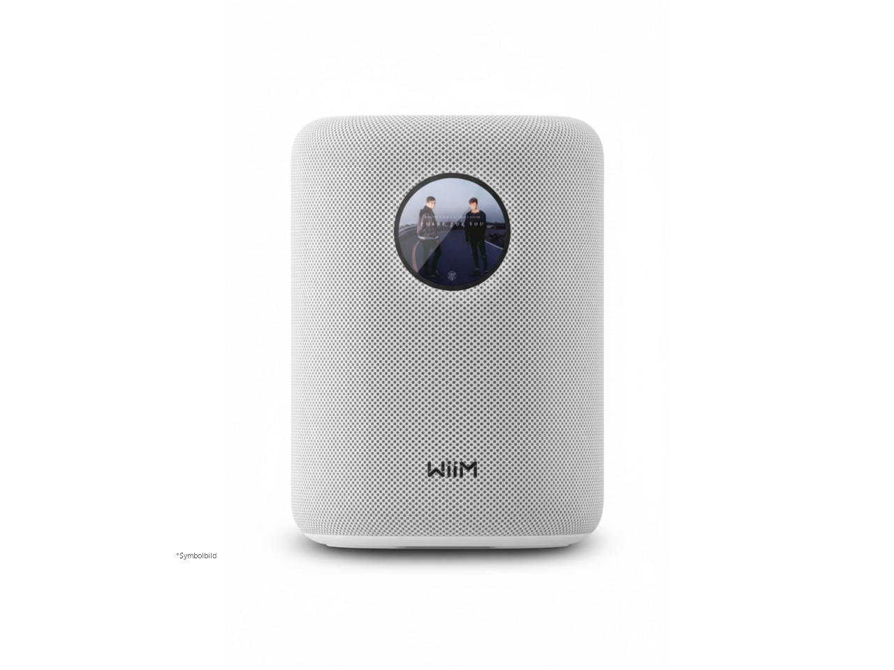 Lautsprecher, Bluetooth, Schwarz, Gehäuse perforiert, Rundbild-Display