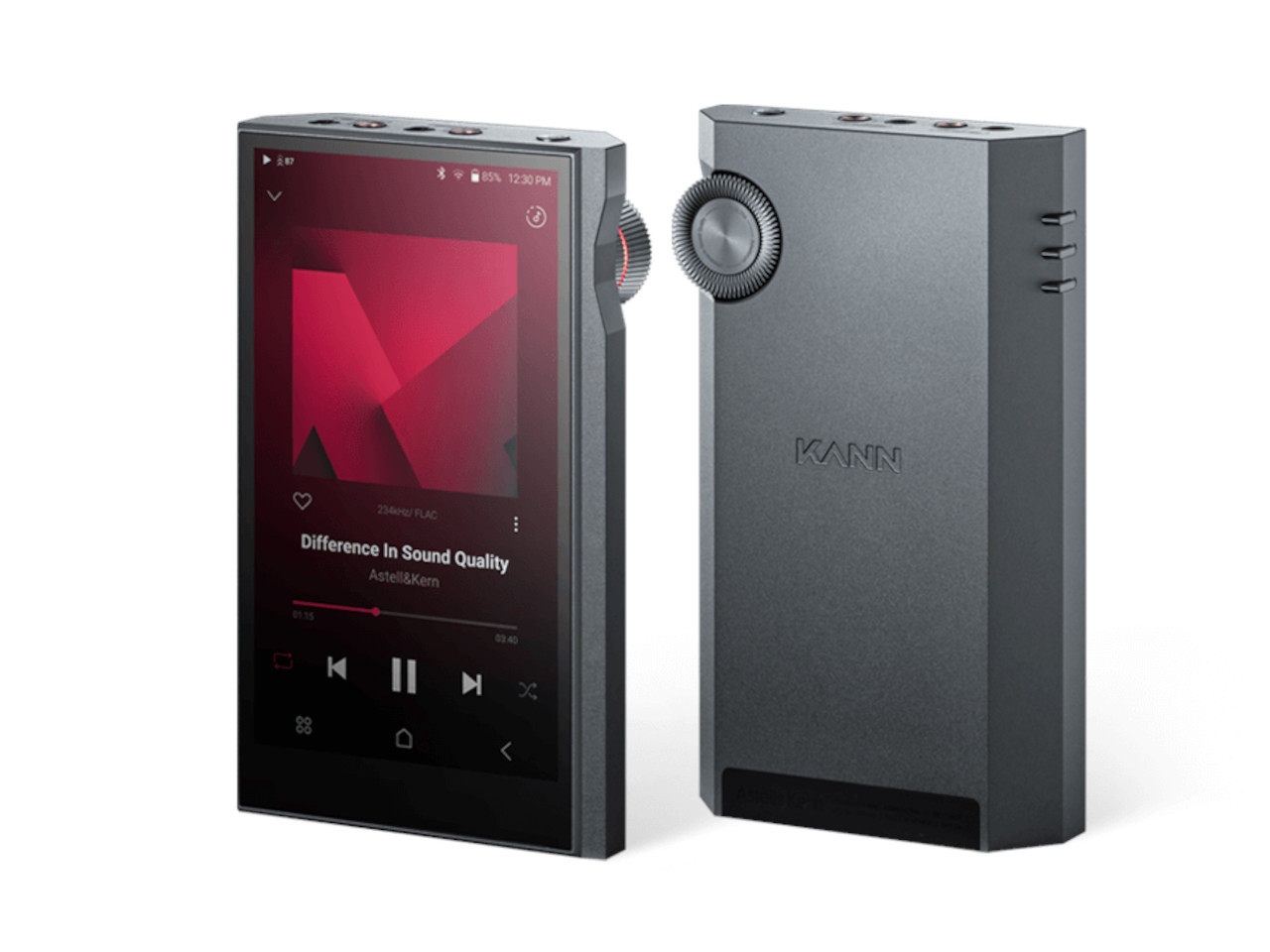 Tragbarer Musikspieler, Digitaler Audio-Player, Touchscreen, Frontdisplay, Radscheibe Lautstärkeregler