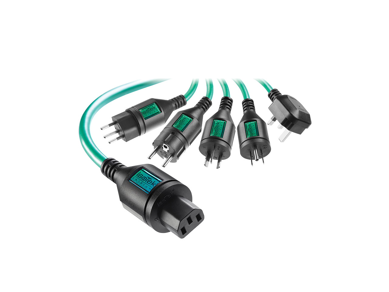 Steckerleiste, Verlängerungskabel, Mehrfachstecker, IP44 Schutzkontakt, Kabel mit grünem Kabel