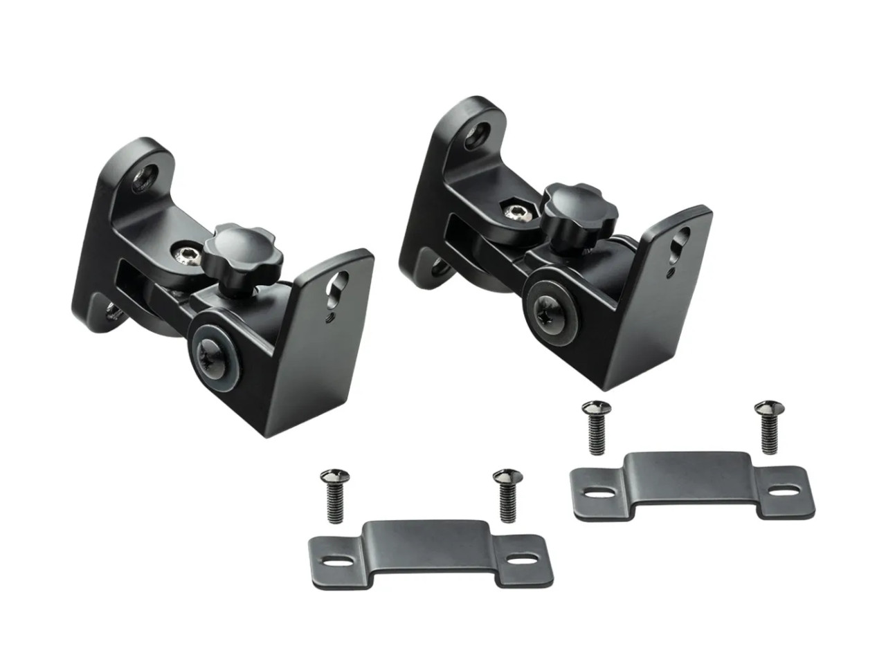 Montagehalterung, Metallhalter, Schwarz, Einstellbarer Winkel, Befestigungsschrauben